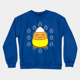 Cute Kawaii Candy Corn with Face Crewneck Sweatshirt